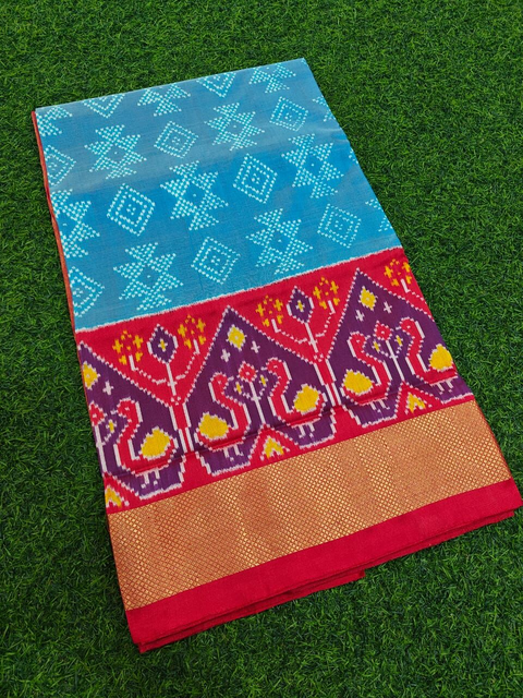 PMIUIDSS4V13BBDC18- Ikat silk saree