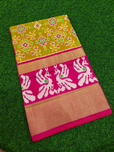 PMIUIDSS4V13BBDC20- Ikat silk saree