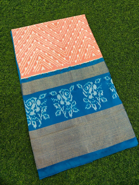 PMIUIDSS4V13BBDC29- Ikat silk saree