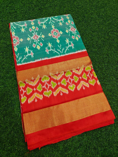 PMIUIDSS4V13BBDC30- Ikat silk saree