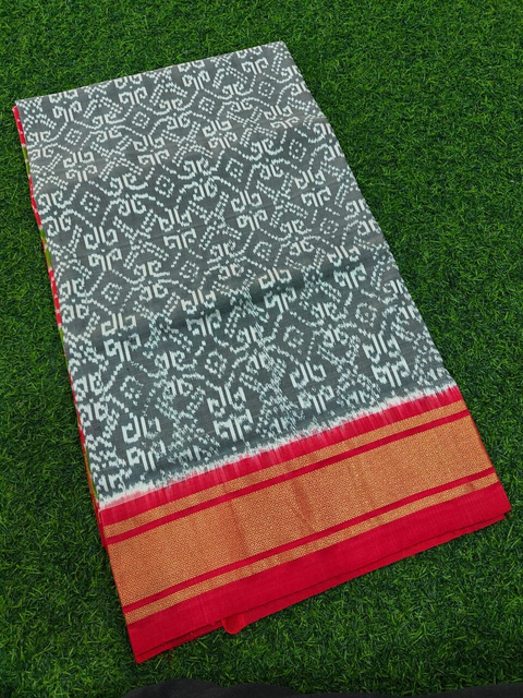 PMIUIDSS4V13BBDC40- Ikat silk saree