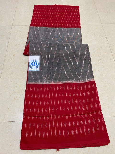 PPHSICTS4V21INCD10- Ikat cotton saree