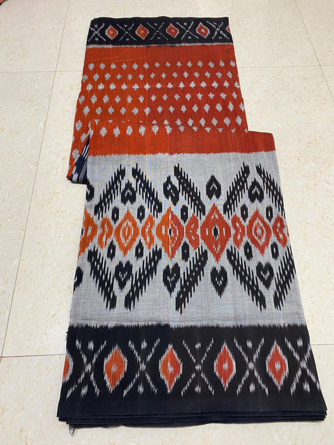 PPHSICTS4V21INCD11- Ikat cotton saree