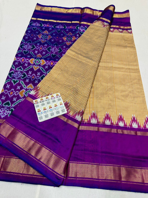 PSNTIDSS4V13TTCC09- Ikat silk saree