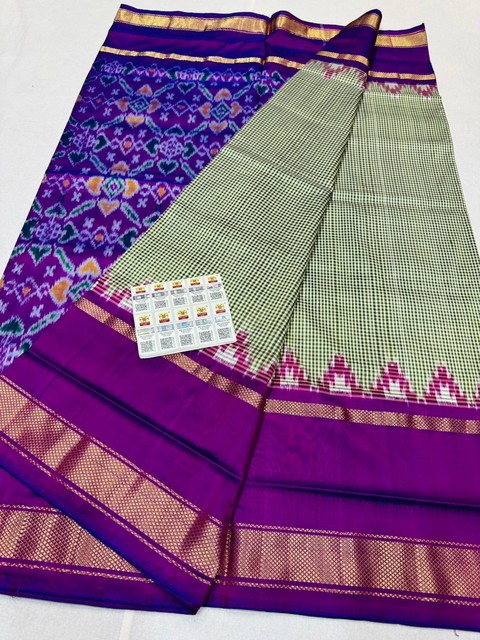 PSNTIDSS4V13TTCC18- Ikat silk saree