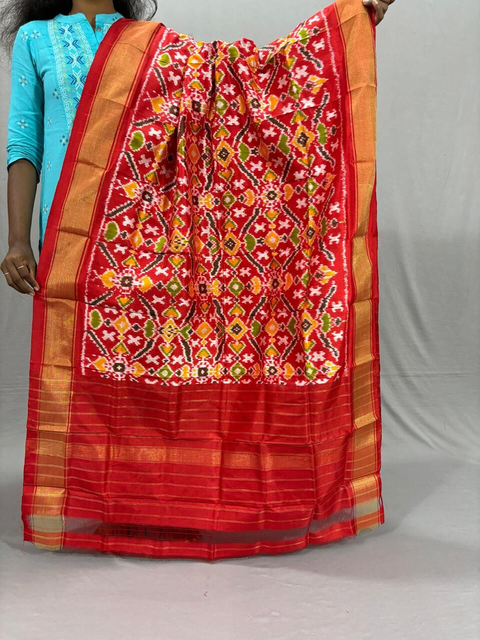 PSSIISCS4V14EDDC59- Ikat silk dupatta