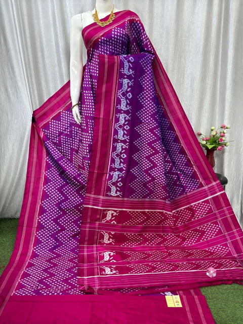 PASKIDSS4V19TICC03- Ikat silk saree