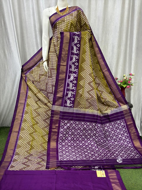 PASKIDSS4V19TICC08- Ikat silk saree