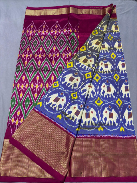 PLHSIDSS4V22BNCD11- Ikat silk saree