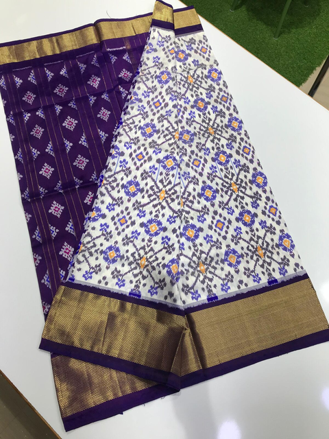 PLXHIDSS4V22BBCD01- Ikat silk saree