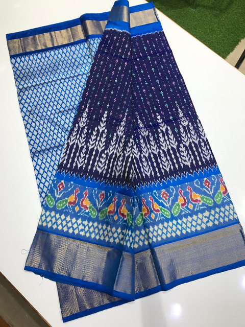 PLXHIDSS4V22BBCD05- Ikat silk saree