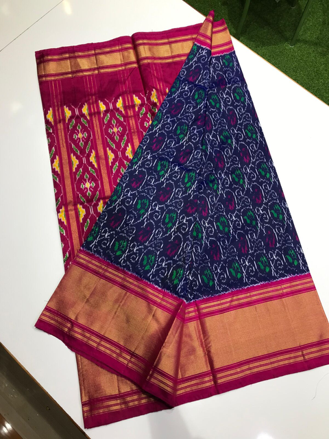 PLXHIDSS4V22BBCD11- Ikat silk saree