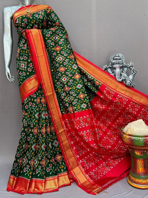 PSNTIDSS4V22NDDC13- Ikat silk saree