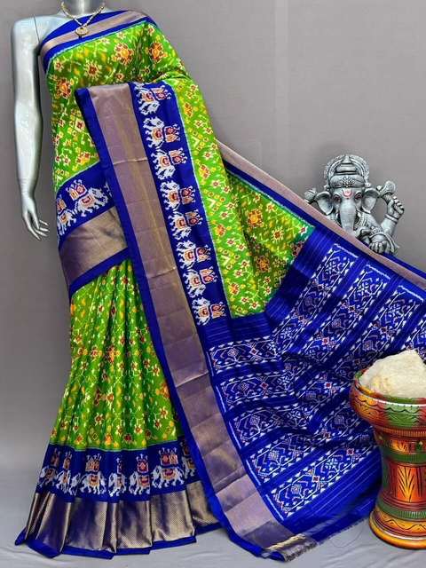 PSNTIDSS4V22NDDC28- Ikat silk saree