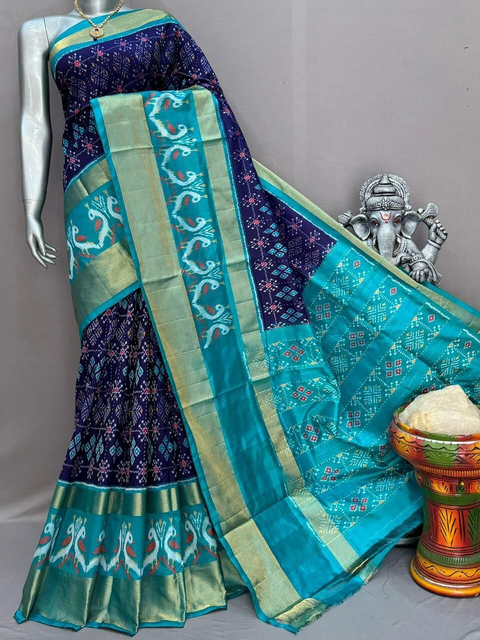 PSNTIDSS4V22NDDC49- Ikat silk saree