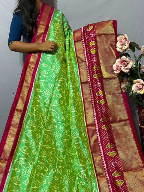 PKISIDSS4V23BSDC13- Ikat silk saree