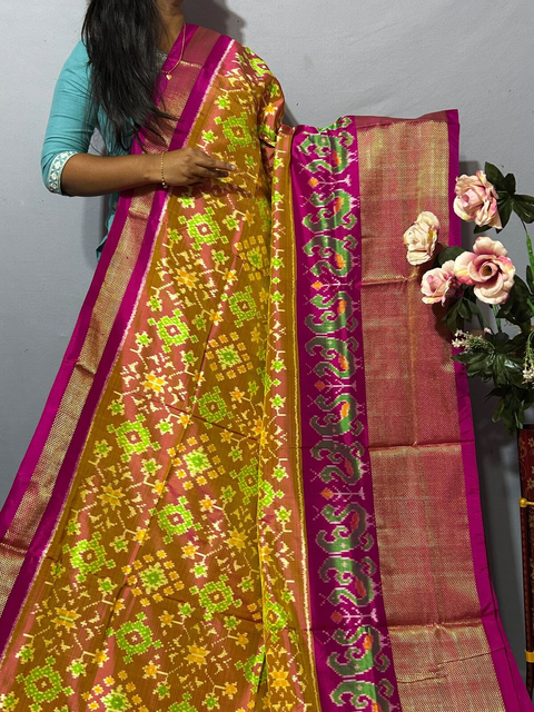 PKISIDSS4V23BSDC27- Ikat silk saree