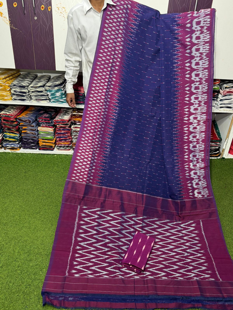 PSRGICTS4V26INCD05- Ikat cotton saree