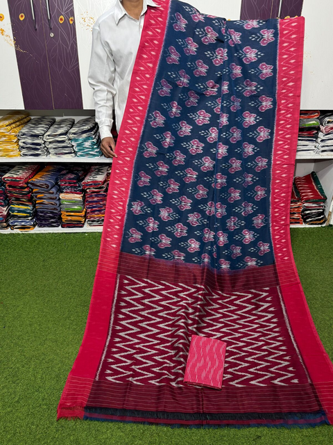 PSRGICTS4V26INCD17- Ikat cotton saree