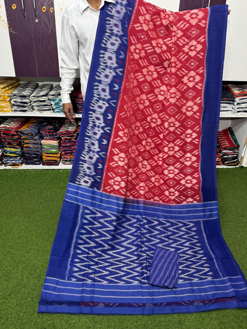 PSRGICTS4V26INCD34- Ikat cotton saree