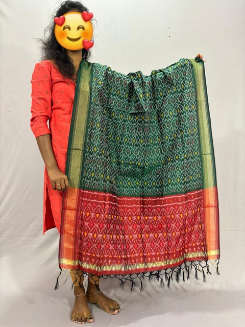 PSSISCDP4V25IBCD10- Ikat sico dupatta