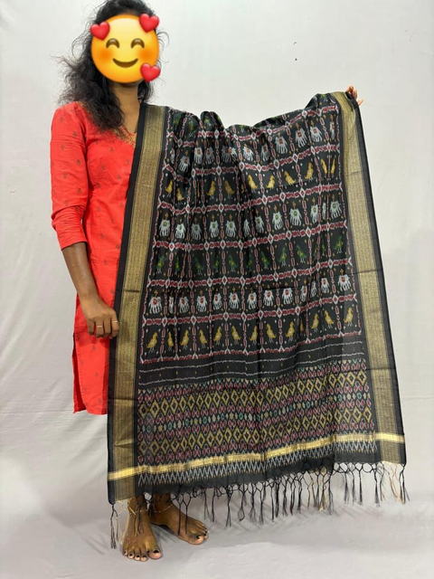 PSSISCDP4V25IBCD15- Ikat sico dupatta