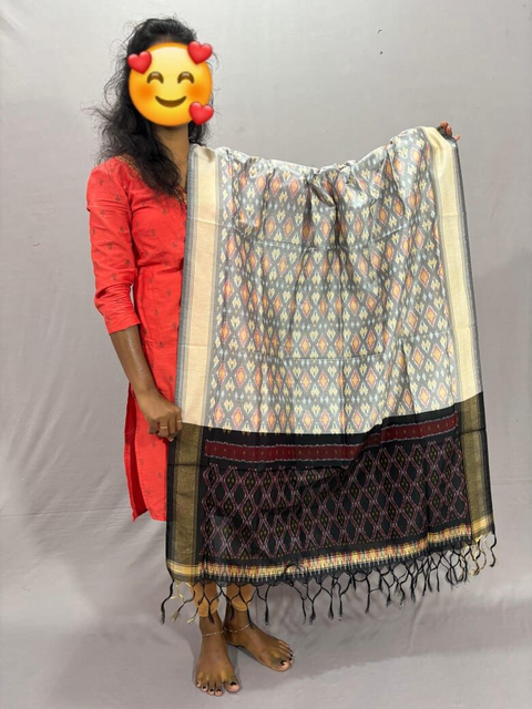 PSSISCDP4V25IBCD18- Ikat sico dupatta