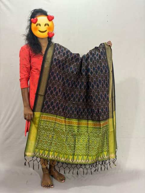 PSSISCDP4V25IBCD28- Ikat sico dupatta