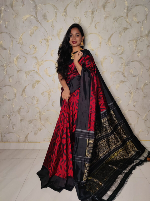 PLXHIDSS4V26NCCD04- Ikat silk saree