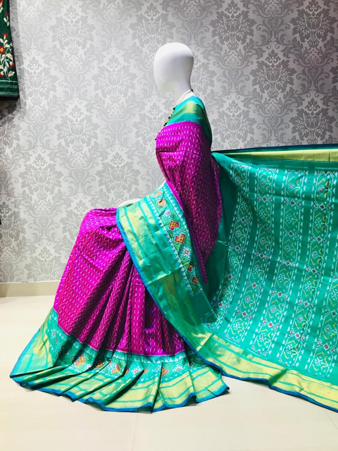 PLXHIDSS4V26NCCD11- Ikat silk saree