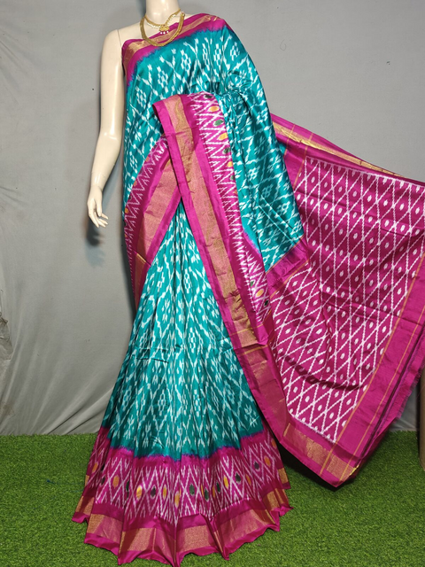 PGMRILWS4V30XDDC14- light weight Ikat silk saree