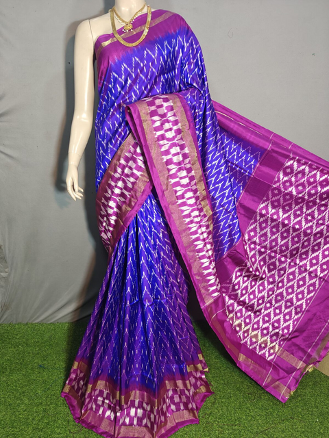 PGMRILWS4V30XDDC24- light weight Ikat silk saree