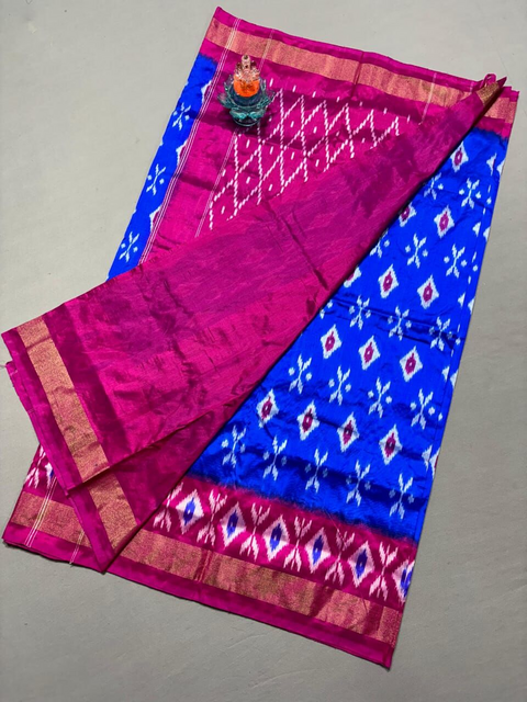 PSSIILWS4V30XZDD06- light weight Ikat silk saree