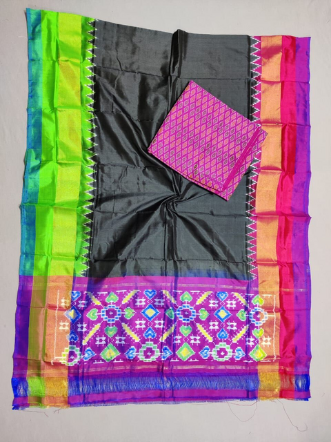 PSSISDST4V30FSCD03- Ikat Silk dupatta with Ikat sico top