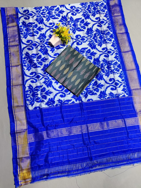 PSSISDST4V30FSCD26- Ikat Silk dupatta with Ikat sico top