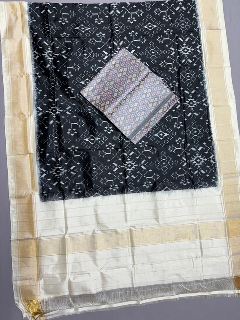 PSSISDST4V30FSCD31- Ikat Silk dupatta with Ikat sico top