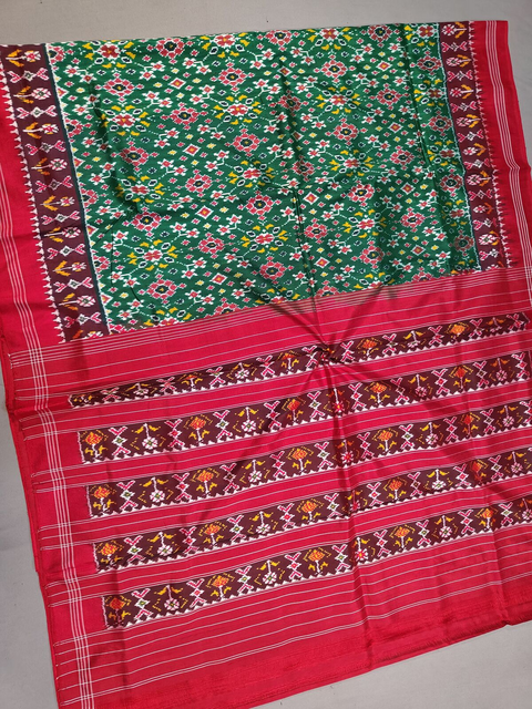 PMIUIDSS4D03BSCC04- Ikat silk saree