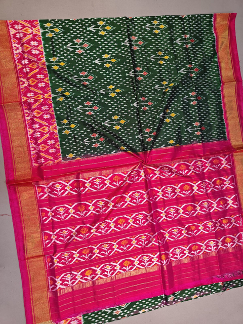 PMIUIDSS4D03BSCC11- Ikat silk saree