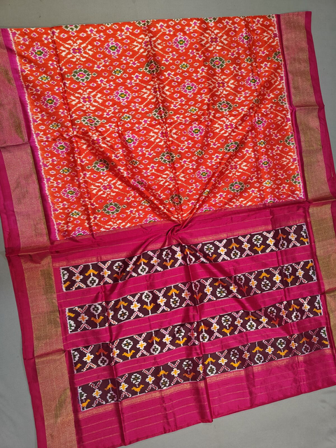 PMIUIDSS4D03BSCC27- Ikat silk saree