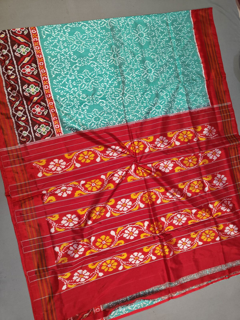 PMIUIDSS4D03BSCC36- Ikat silk saree