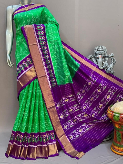 PSNTIDSS4D02NCDD35- Ikat silk saree