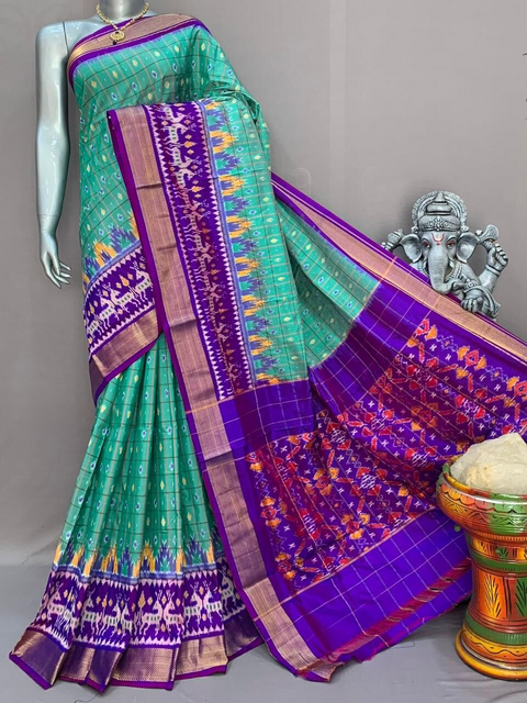 PSNTIDSS4D02NCDD58- Ikat silk saree