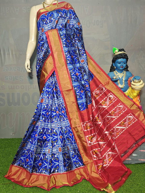 PGMRIDSS4D05BXCC02- Ikat silk saree