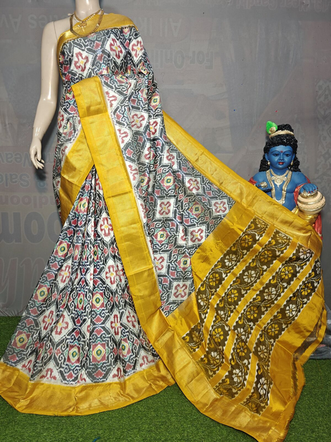 PGMRIDSS4D07NICD02- Ikat silk saree