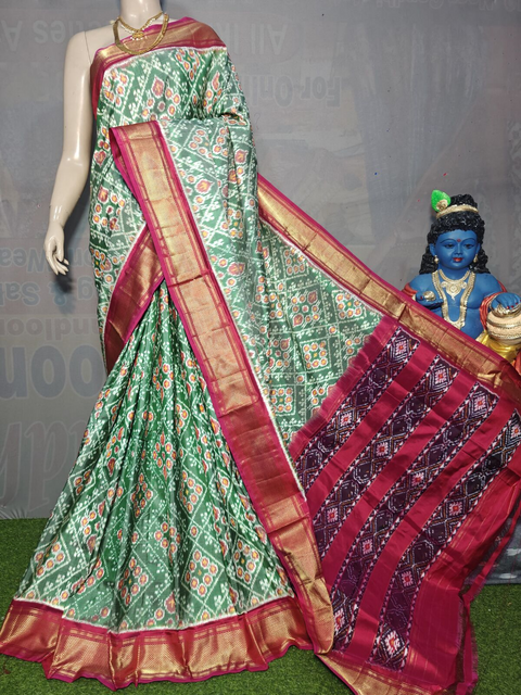 PGMRIDSS4D07NICD03- Ikat silk saree