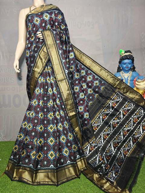 PGMRIDSS4D07NICD06- Ikat silk saree