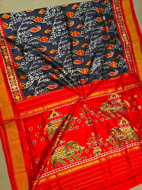 PMIUIDSS4D05IDCD04- Ikat silk saree