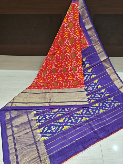 PANHIDSS4D09BNDC04- Ikat silk saree