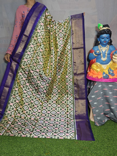 PGMRIDSS4D10BBDC19- Ikat silk saree