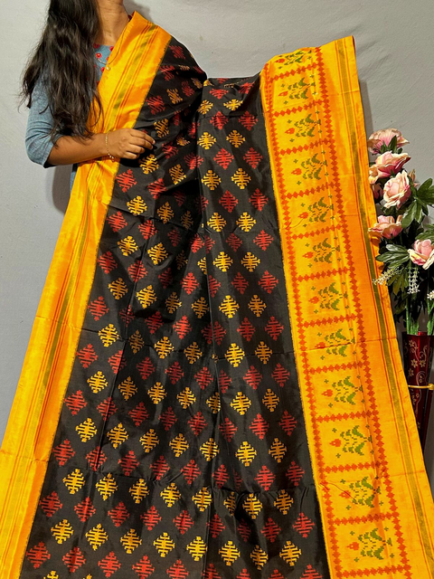 PKISIDSS4D10BTCC09- Ikat silk saree